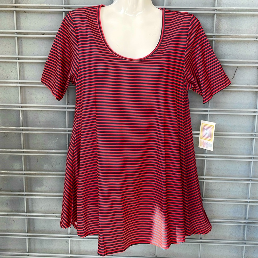 LulaRoe Striped & Printed Perfect T High Low Top-#194914